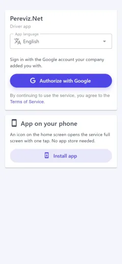 Driver sign-in