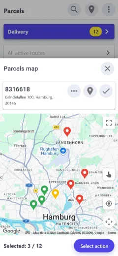 Picking on the map