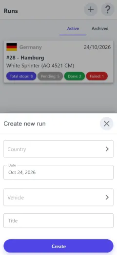 New run