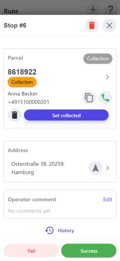Address and comment