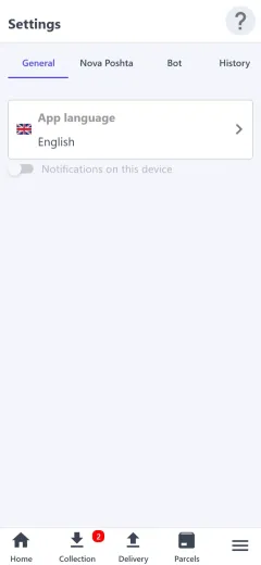 Language and notifications